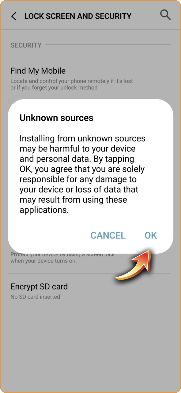 Enable mobile security permissions to install the Jeetbuzz app.