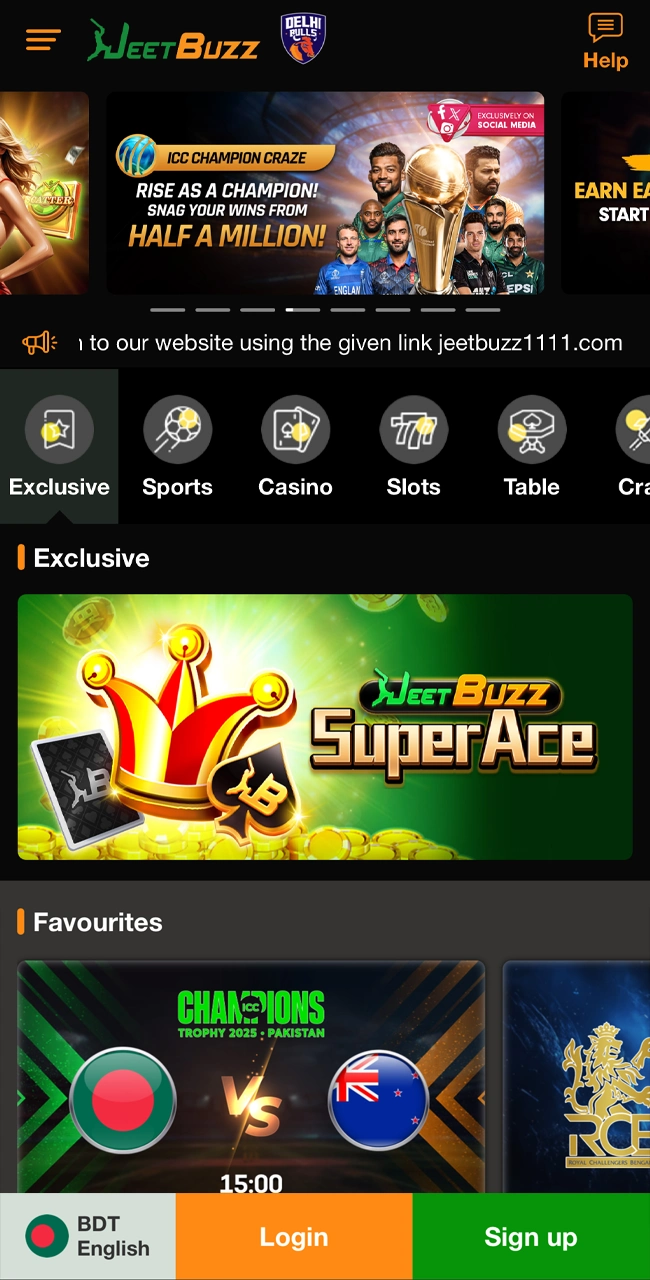 Jeetbuzz ওয়েবসাইটে যান।