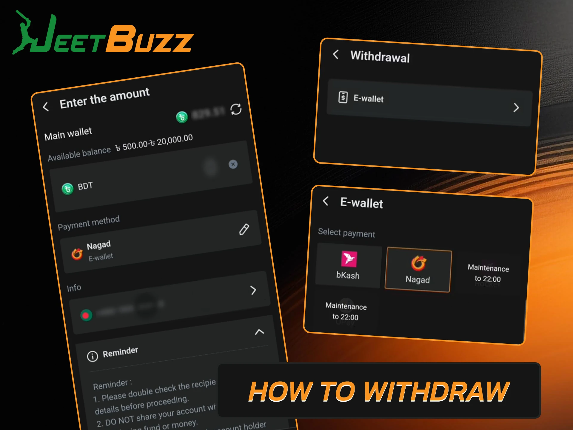 Guide on how to withdraw your winnings from Jeetbuzz Bangladesh securely.